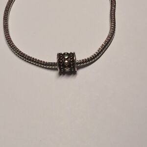 Silver Spacer‎ Charm for Pandora Style Bracelet